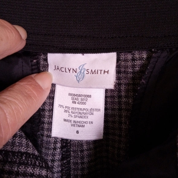Jaclyn Smith plaid trousers women's size 6 - Picture 4 of 6
